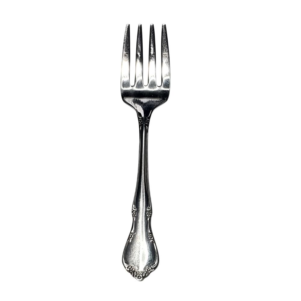 Toddletime By Oneida Silver Stainless Baby Fork 4.25" Vtg
